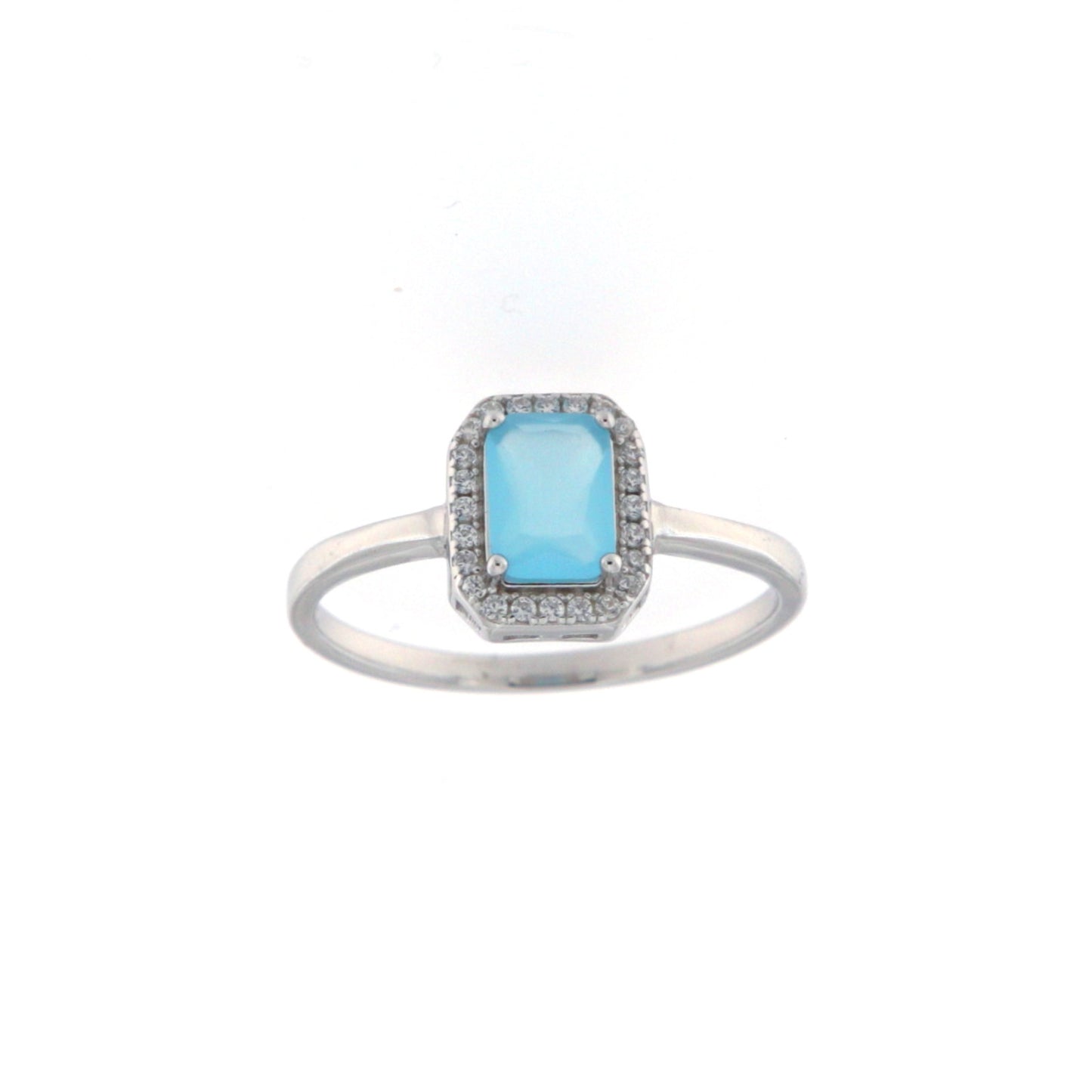 Anello Acquamarina in Argento MAURA