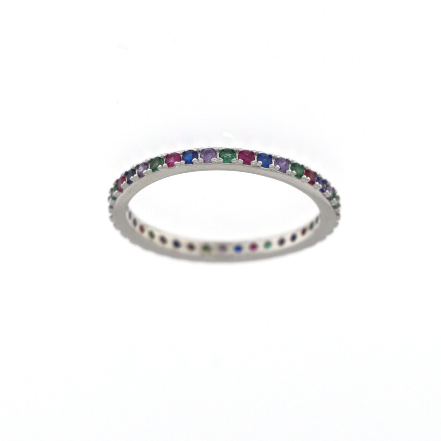 Anello Bianco in Argento 925 SOLE