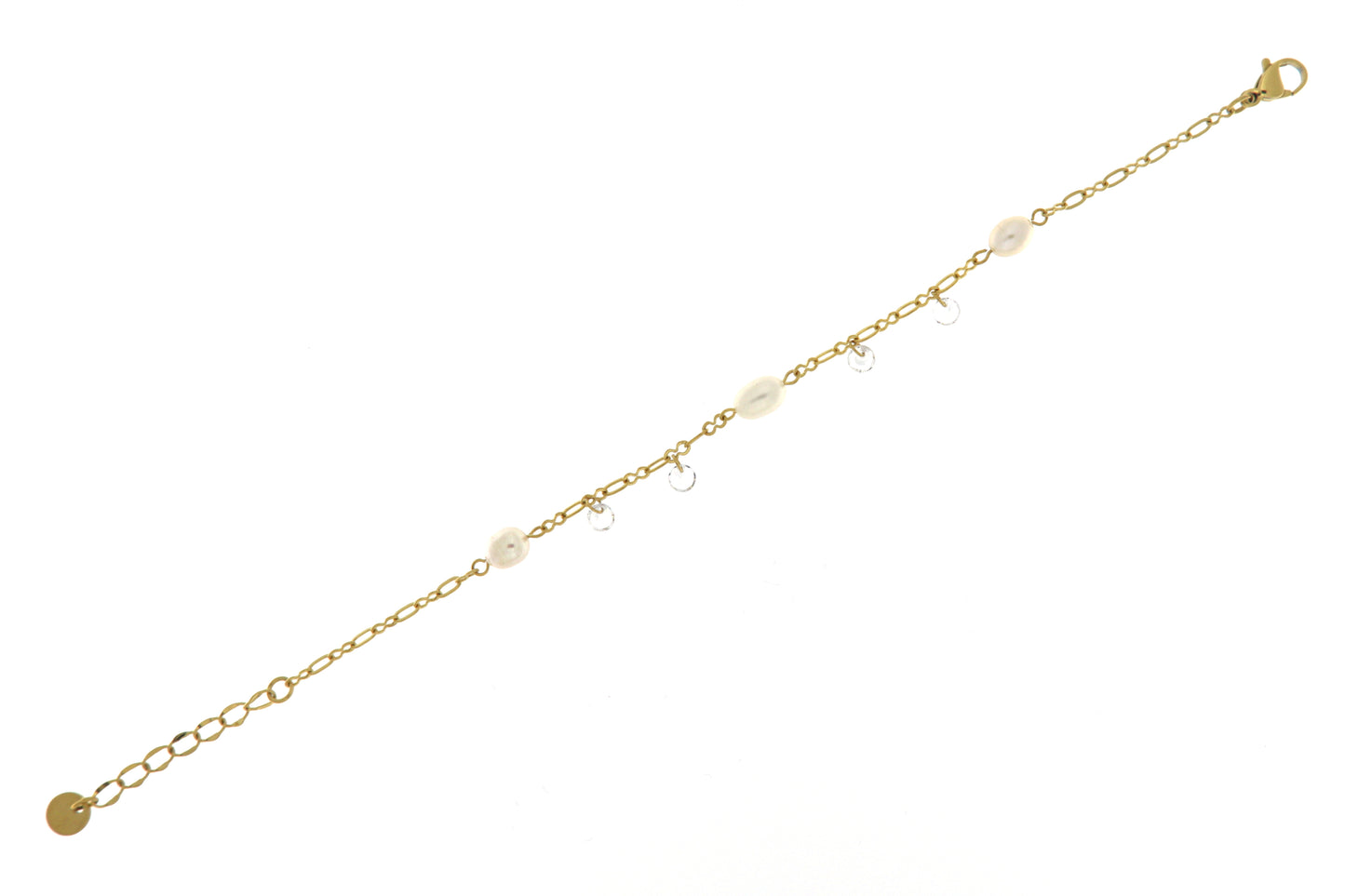 Bracciale Acc/Oro Zirc Bianco FRANCOFORTE