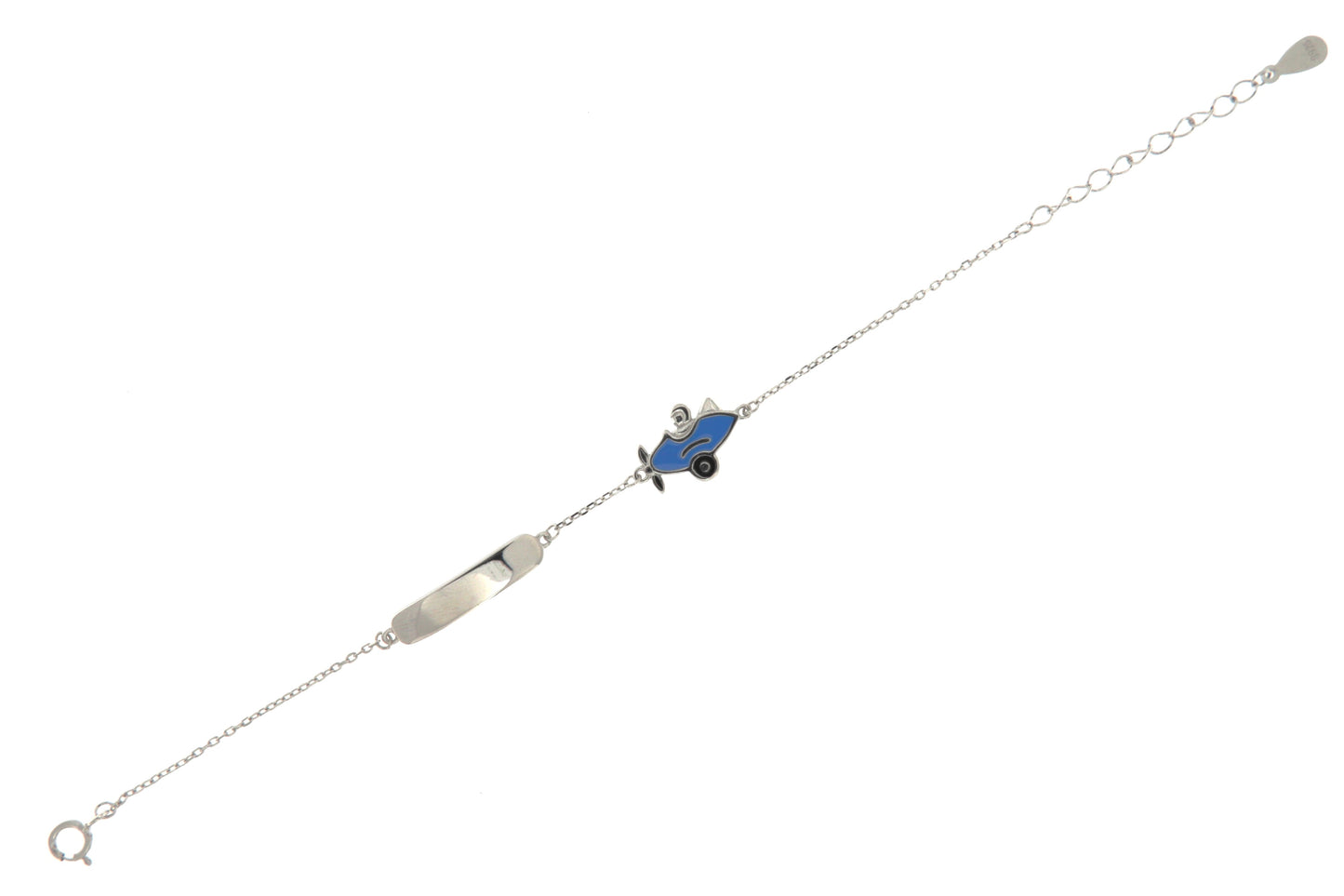 BRACCIALE ARGENTO AEREOPLANO BIMBO