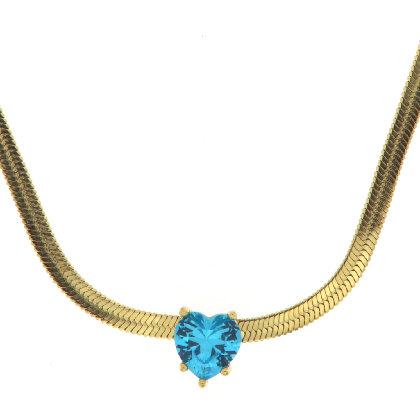 Collana Acciaio/Oro Zirc Blu COLONIA