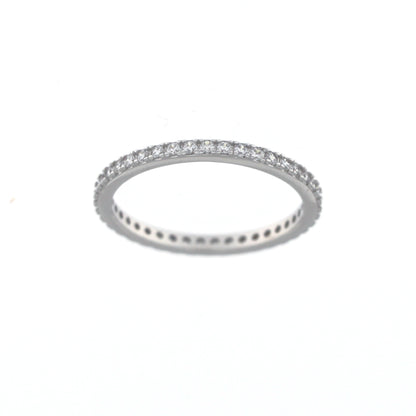 Anello Bianco in Argento 925 SOLE