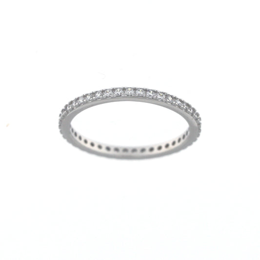 Anello Bianco in Argento 925 SOLE
