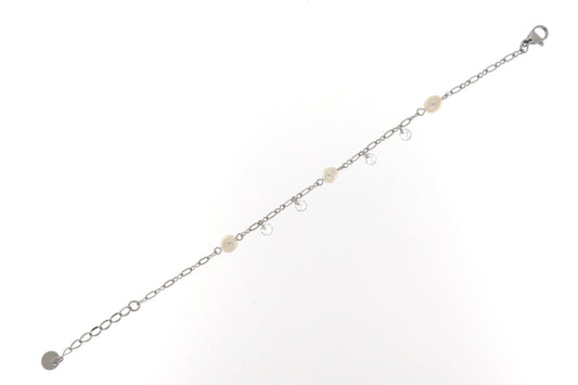 Bracciale Acciaio Zirc Bianco FRANCOFORTE