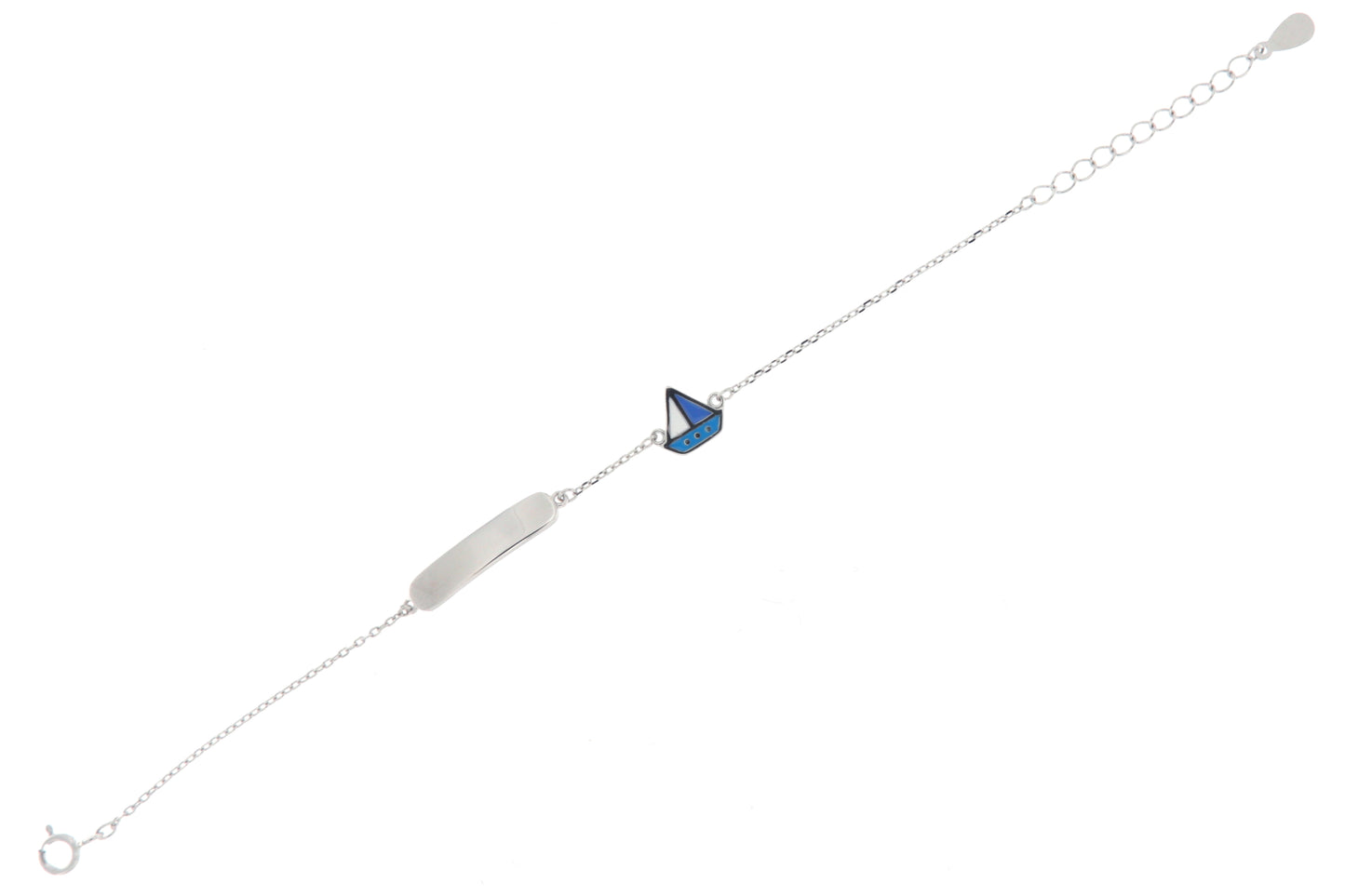 BRACCIALE ARGENTO BARCA BIMBO