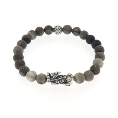 Bracciale in pietra e argento 925 PIXIU