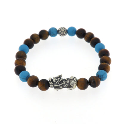 Bracciale in pietra e argento 925 PIXIU