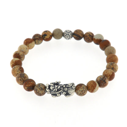 Bracciale in pietra e argento 925 PIXIU