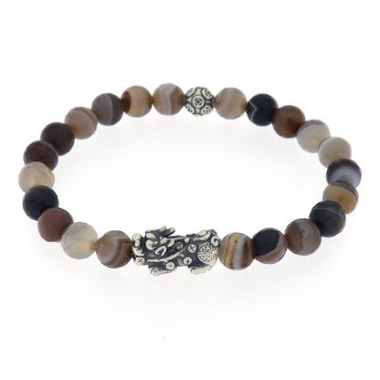 Bracciale in pietra e argento 925 PIXIU