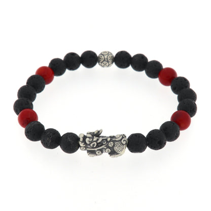 Bracciale in pietra e argento 925 PIXIU