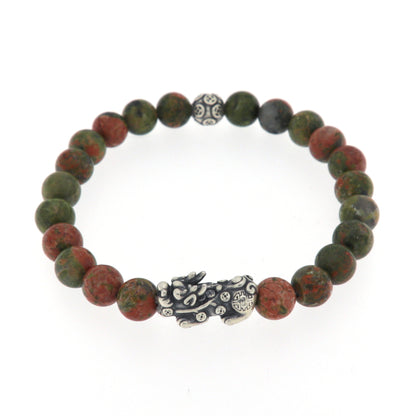 Bracciale in pietra e argento 925 PIXIU