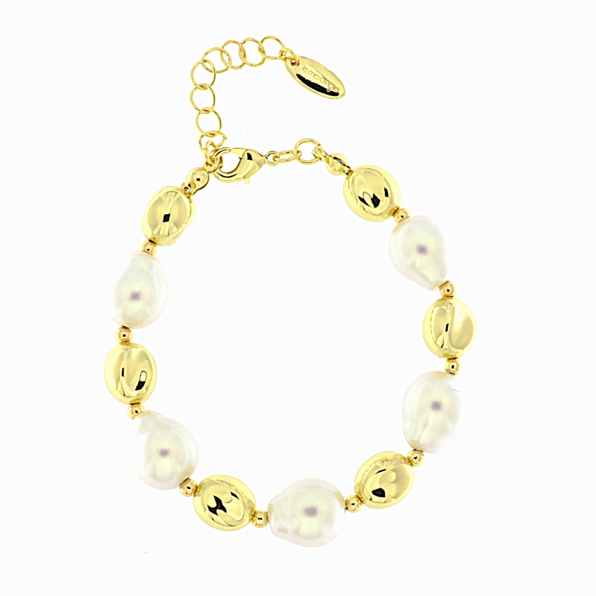 Bracciale Perle e Metallo Dorato SINFONIA