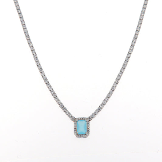 Collana Argento Rettangolare MAURA