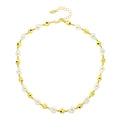 Collana Perle e Metallo Dorato SINFONIA