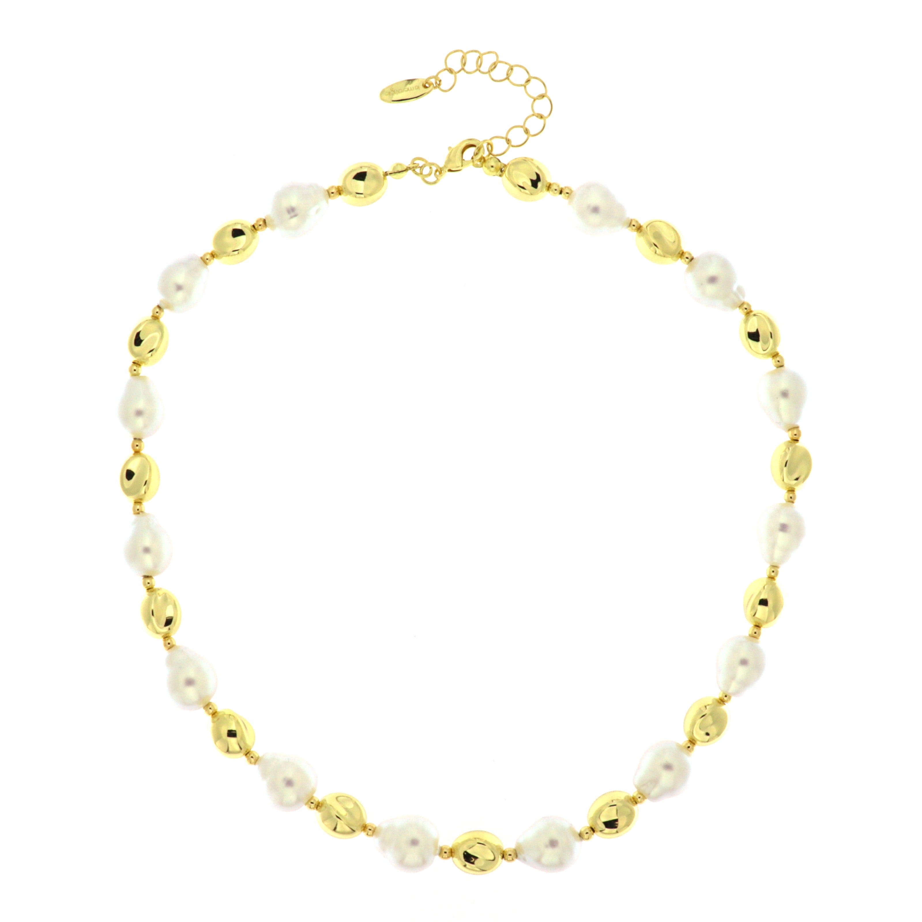 Collana Perle e Metallo Dorato SINFONIA