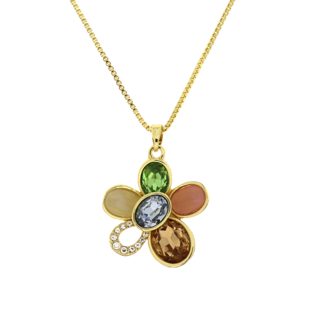 Collana Metallo Dorato e Zirconi SINFONIA
