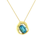 Collana Metallo Dorato e Pietra SINFONIA