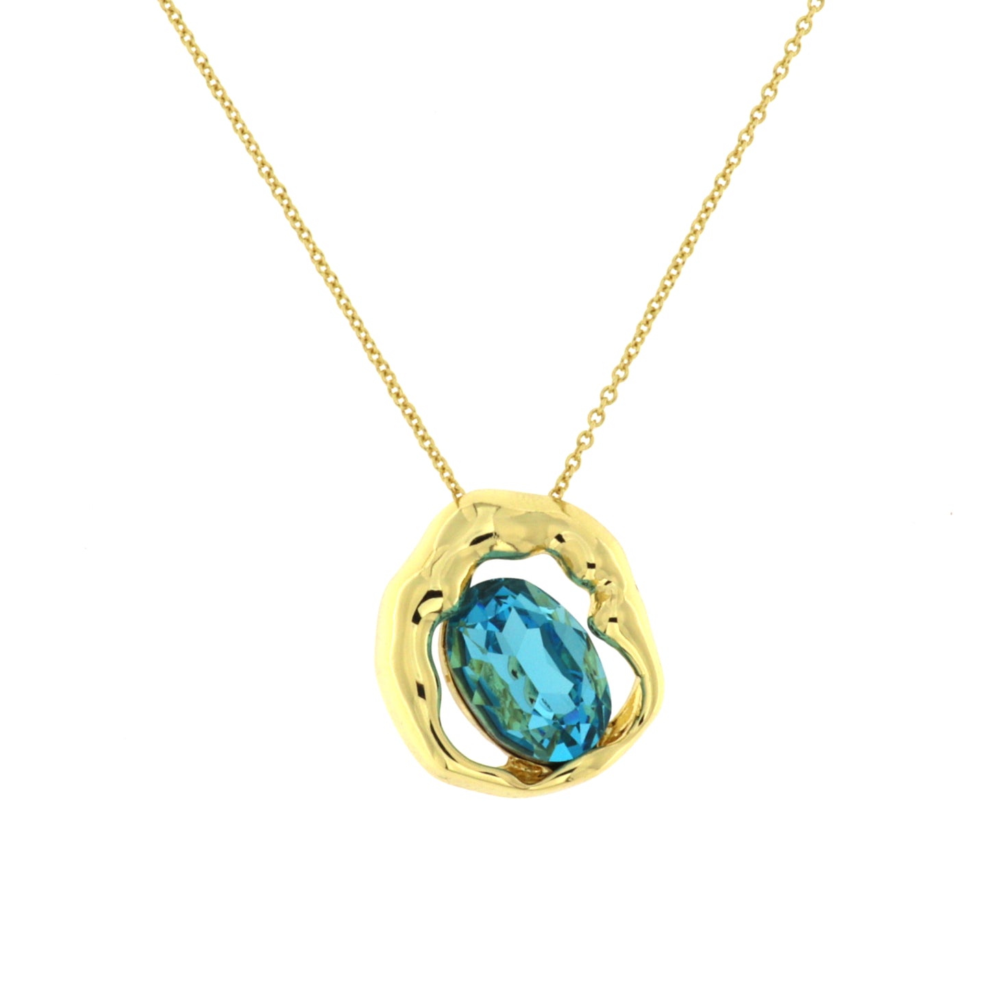 Collana Metallo Dorato e Pietra SINFONIA