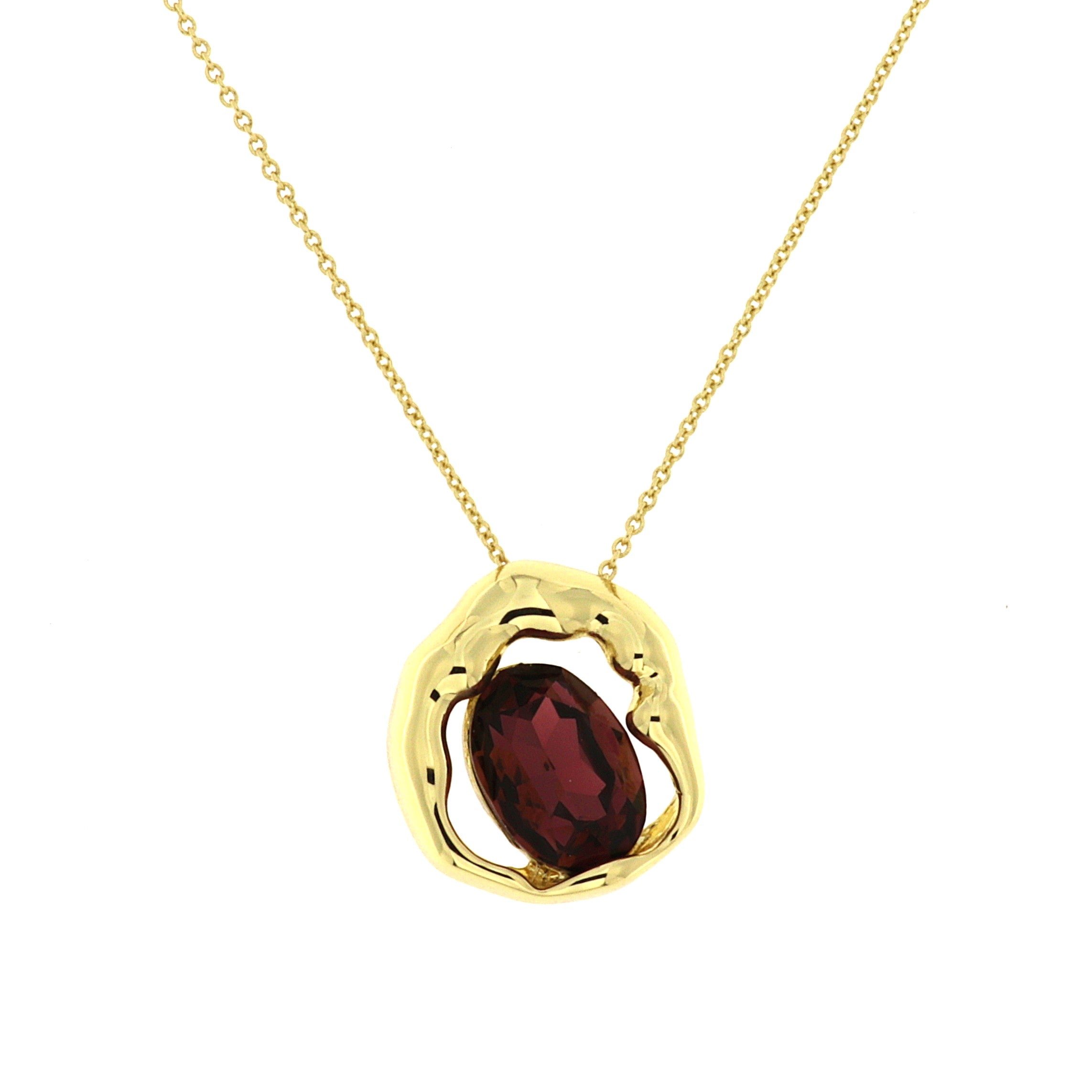 Collana Metallo Dorato e Pietra SINFONIA