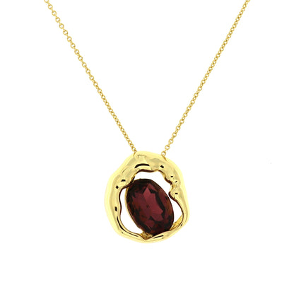 Collana Metallo Dorato e Pietra SINFONIA